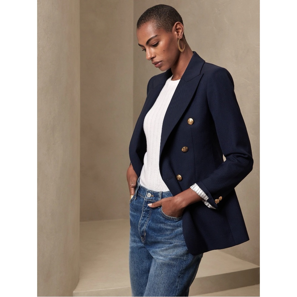 NWT Banana Republic Captain’s Blazer - Picture 6 of 8